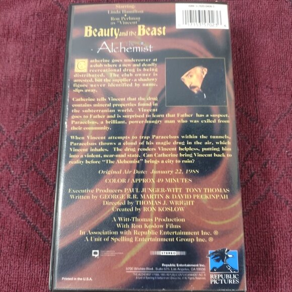 Beauty and the Beast - The Alchemist - 1/22/1988 - VHS Tape - Used - Picture 2 of 3